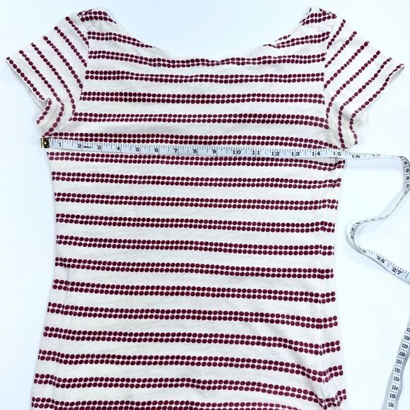 Anthropologie pilcro and the letterpress red print sht sleeve tee w/ tie back XS - Picture 9 of 11